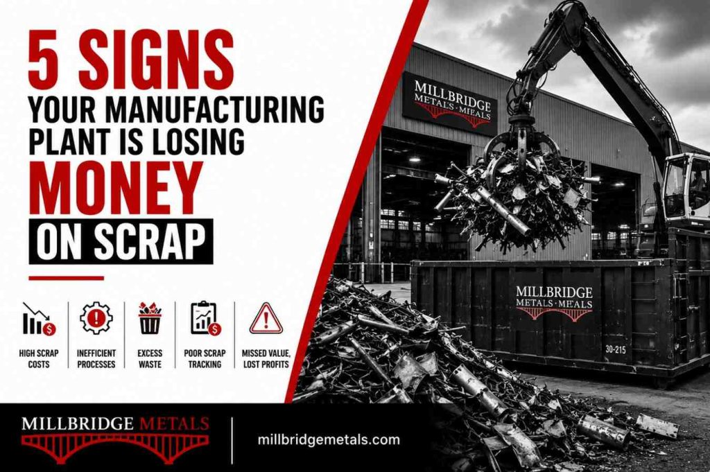 5 Signs Your Manufacturing Plant Is Losing Money on Scrap Metal